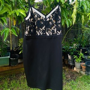Forever 21 lace top black dress